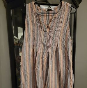 Sonoma Good for Life Multicolor Pin Striped Dress or best offer